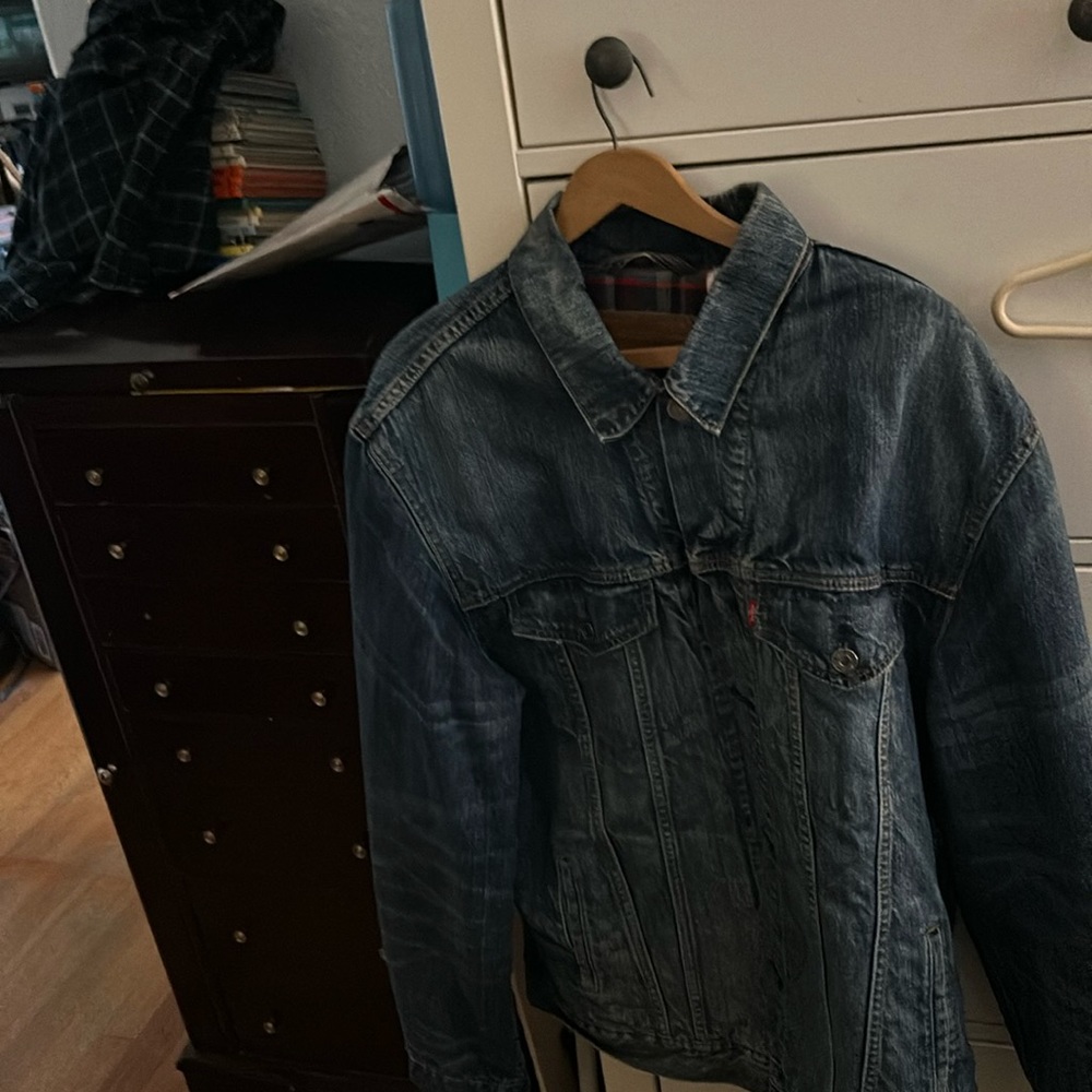Levi Strauss & Co. Xl Denim Jacket With Flannel Interior